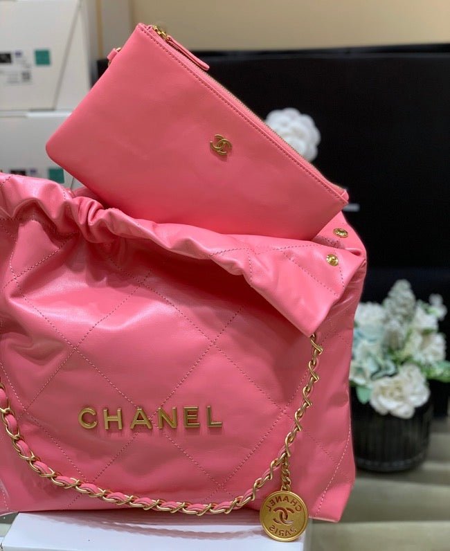 Chanel 22 Large Handbag 37cm Pink
