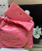 Chanel 22 Large Handbag 37cm Pink