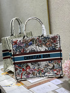 Christina Dior Book Tote Bag 42 cm Muticolor