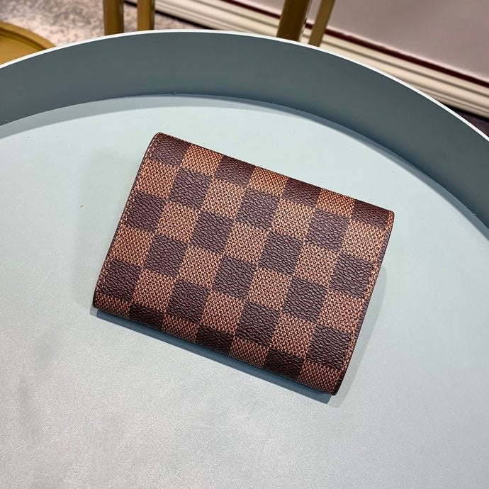 Louis Vuitton Damier Wallet 12cm Brown