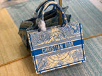 Christian Dior Book Tote 37cm Blue