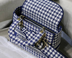 Christian Dior Medium Lady D-Lite Bag 24cm Blue
