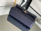 Chanel Classic Flapbag Gold Hardware 26cm Dark Blue