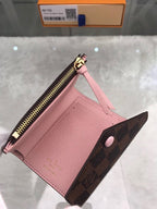 Louis Vuitton Damier Wallet 12cm Brown