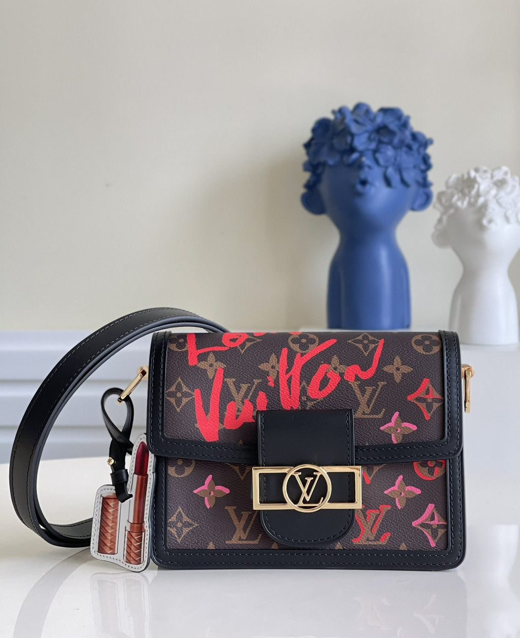 Louis Vuitton Mini Dauphine Bags Fall In Love With Monogram Canvas Brown For Women 20cm LV M45889