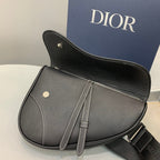 Christian Dior Saddle Bag Black Ultramatte Calfskin 29 cm