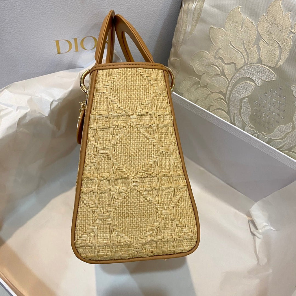 Christian Dior Medium Lady Dior Bag 24cm Brown