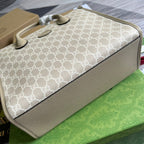 Gucci Small Tote Bag With Interlocking G Beige For Women, Women’s Bags 12.2in/31cm
