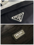 Prada Re-Nylon And Saffiano Belt Bag Black For Women, Women’s Bags 10.2in/26cm