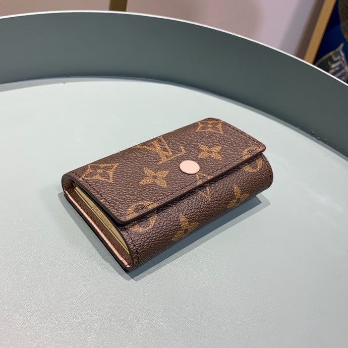 Louis Vuitton 6 Key Holder Damier 10cm Brown