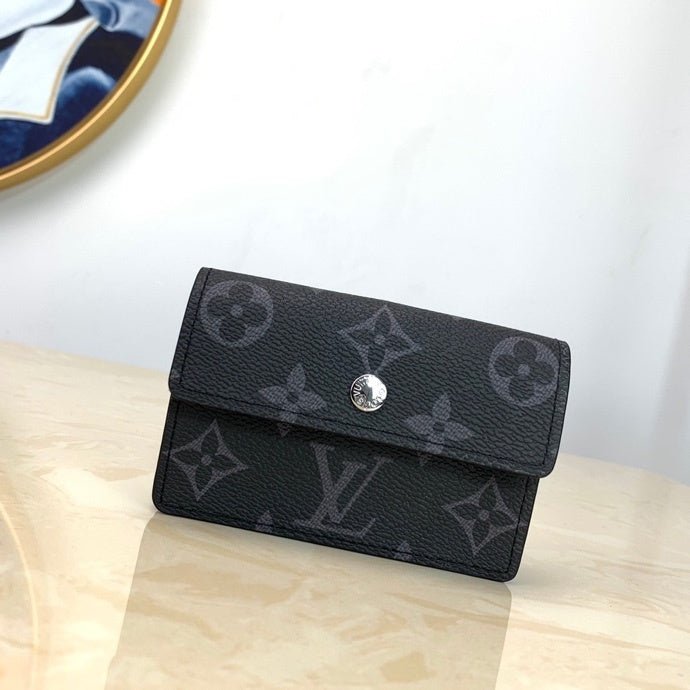 Louis Vuitton Monogram Wallet 18cm Black