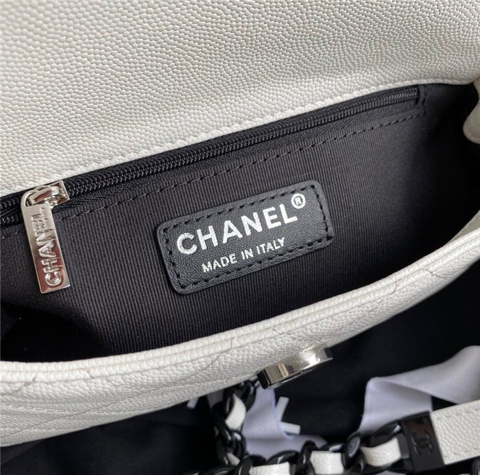 Chanel Classic Flap Bag 20cm White