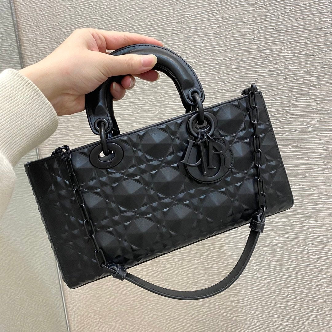Christian Dior Lady D-Joy Bag 26cm Black