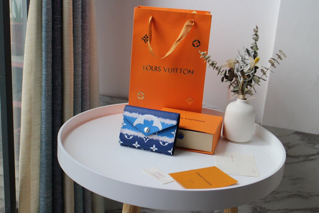 Louis Vuitton Monogram Wallet 12cm Blue