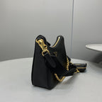 Prada System Nappa Patchwork Shoulder Bag Black For Women, Women’s Bags 9.4in/24cm