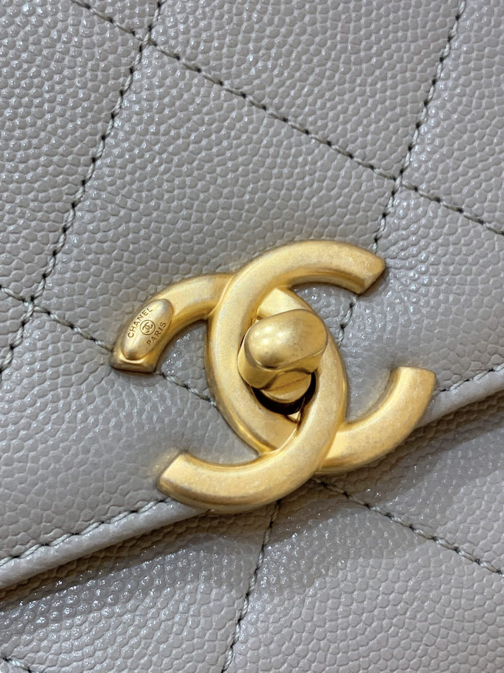 Chanel Co Co Cross Body Bag 24cm Grey