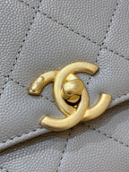 Chanel Co Co Cross Body Bag 24cm Grey