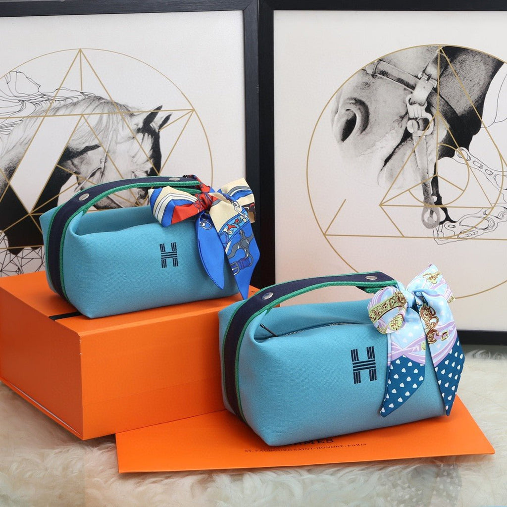 Hermes Bride A Brac Case Light Blue Bag For Women, Women’s Handbags, Shoulder Bags 9.8in/25cm