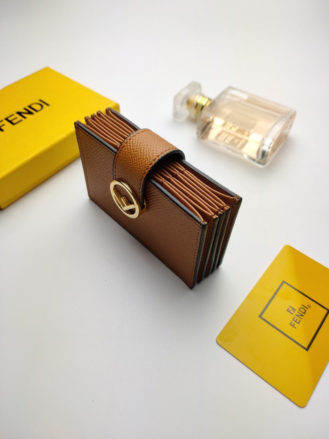 Fendi Card Holder 10cm Brown