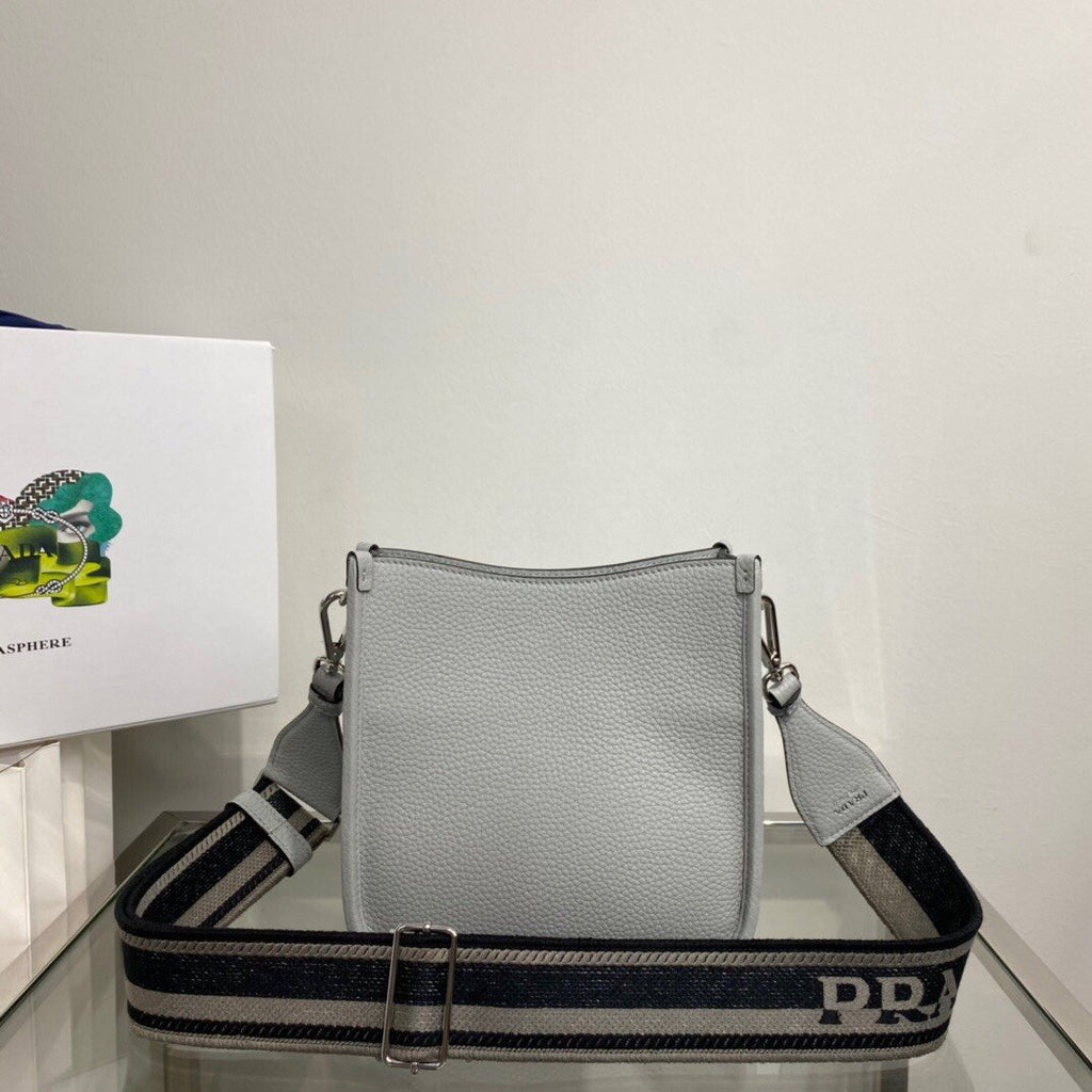 Prada Mini Shoulder Bag Grey For Women, Women’s Bags 7.9in/20cm