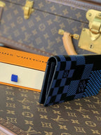 Louis Vuitton Damier Wallet 10cm Blue