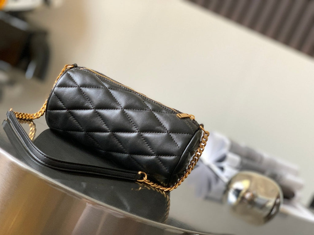 Saint Laurent Sade Mini Tube Bag For Women 20cm Black YSL 699703AAAJU1000