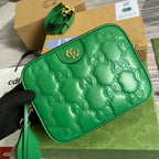 Gucci Matelasse Shoulder Bag Green For Women, Women’s Bags 8.5in/22cm