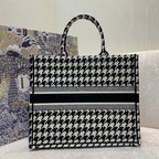 Christian Dior Book Tote Bag 42 cm Black/White