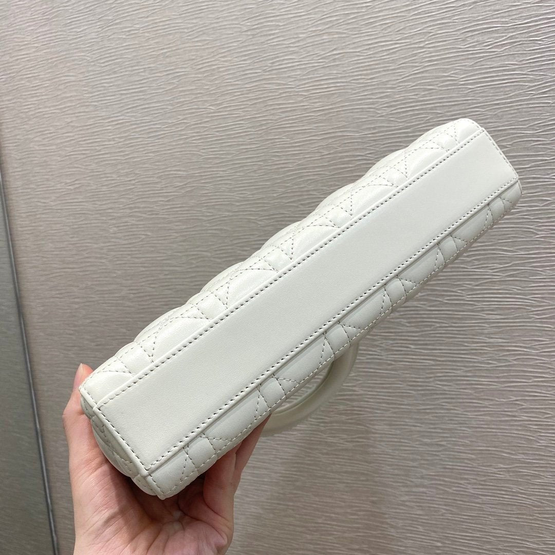 Christian Dior Lady D-Joy Bag 26cm White