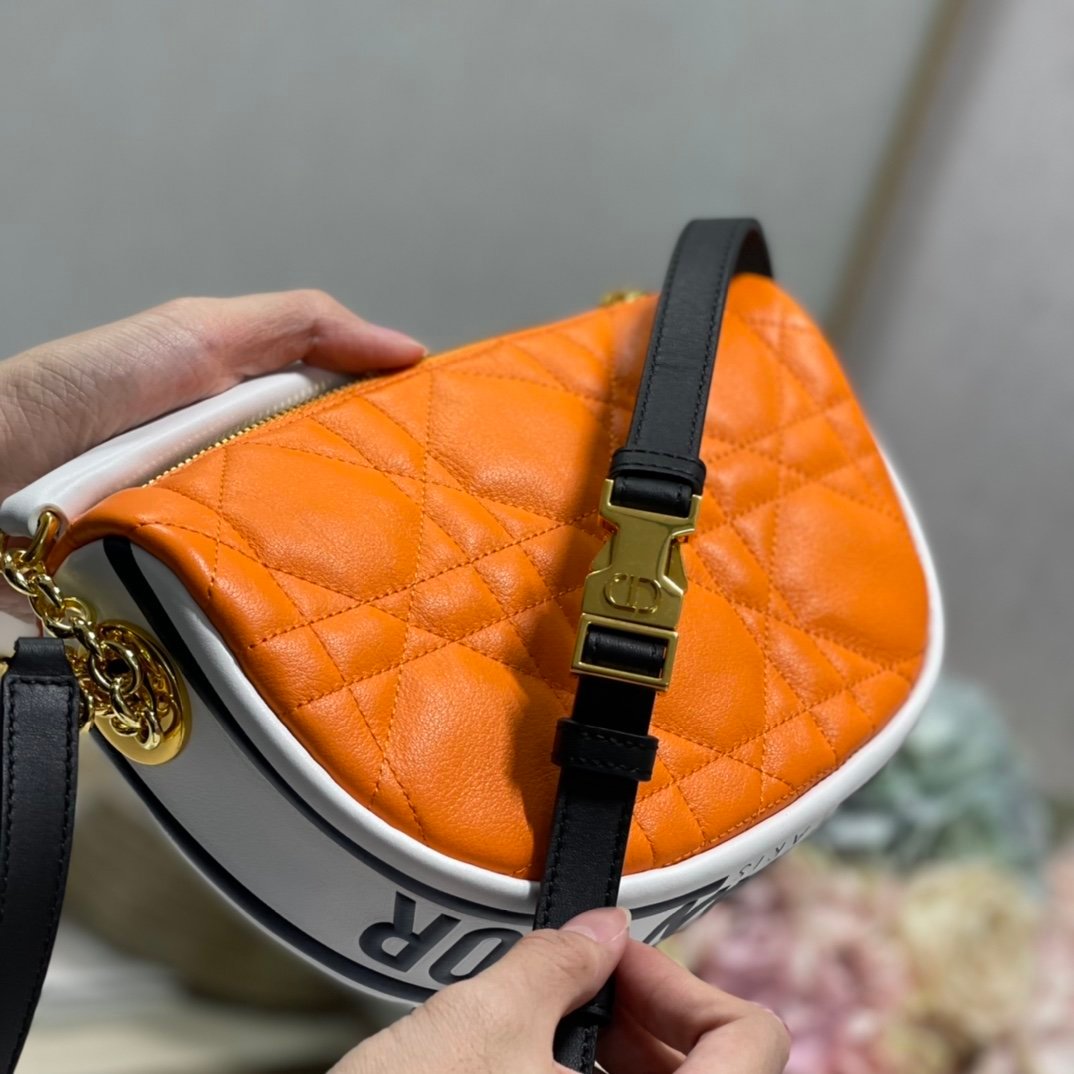 Christian Dior Small Vibe Hobo Bag 20cm Orange