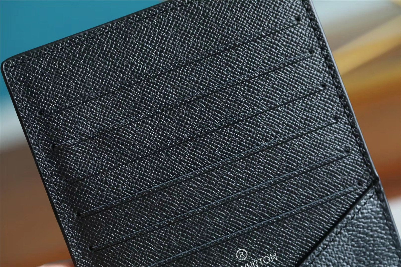 Louis Vuitton ID Card Holder Damier Graphite Canvas Black For Men, Men’s Wallet 13cm LV N60378