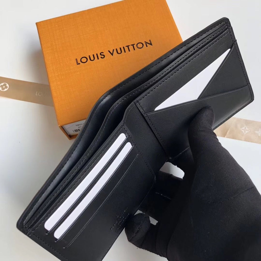 Louis Vuitton Monogram Empreinte Wallet 12cm Black