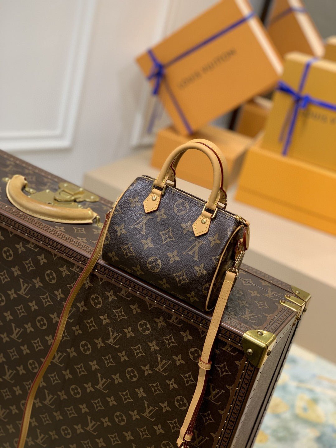 Louis Vuitton M58953 Speedy Bandoulière 16cm Brown