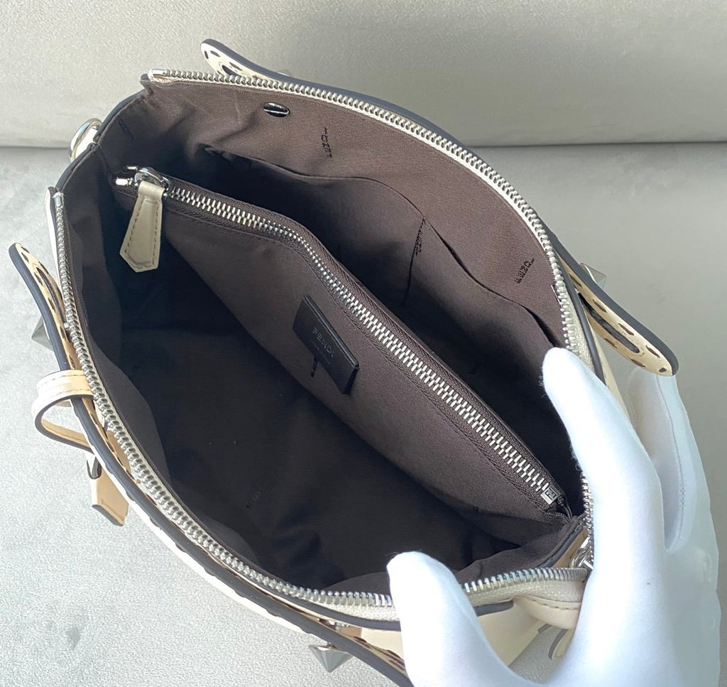 Fendi Mini By The Way Handle Bag 20cm White