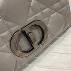 Christian Dior Medium Caro Bag 25cm Dark Grey