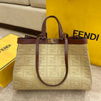 Fendi Peekaboo X-tote Bag 41cm Cream