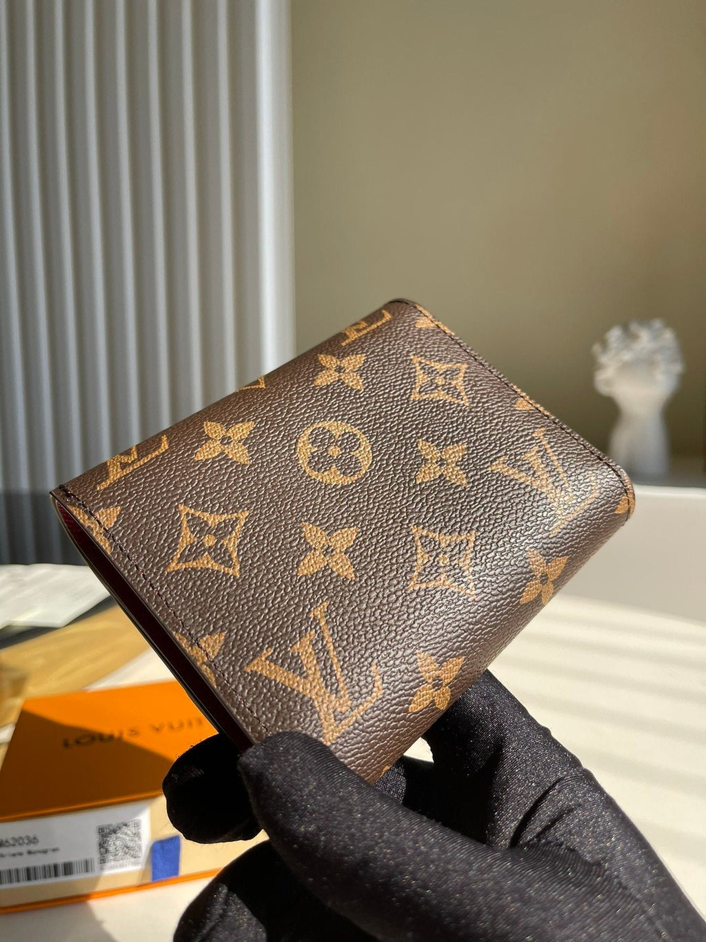 Louis Vuitton Monogram Wallet 12cm Brown