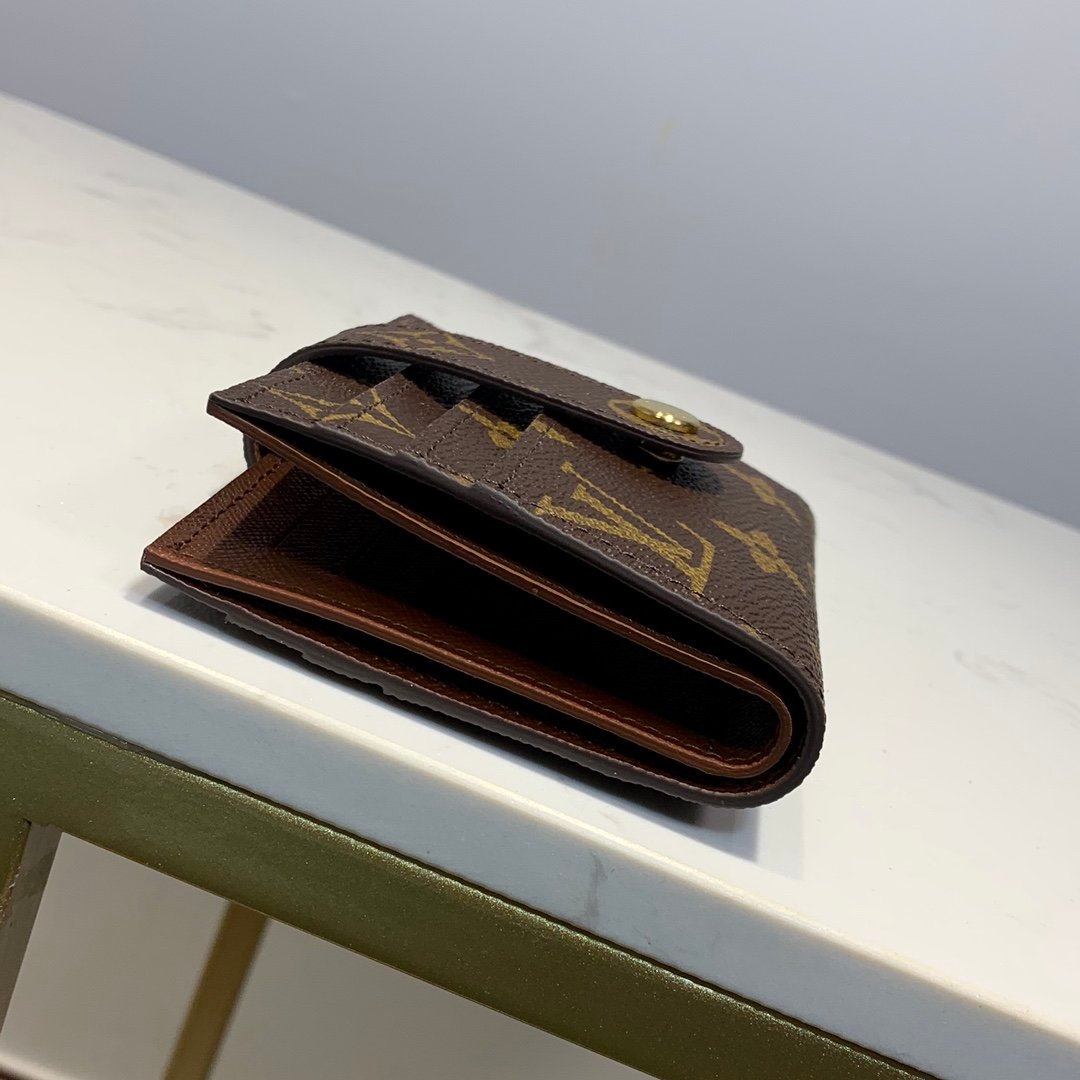 Louis Vuitton Monogram Wallet 12cm Brown