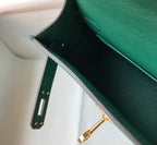 Hermes Kelly 19 Green With Gold Toned Hardware Bag For Women, Women’s Handbags, Shoulder Bags 7.5in/19cm