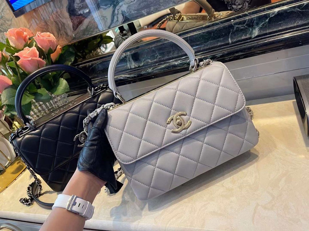 Chanel Classic Flap Bag 25cm Grey