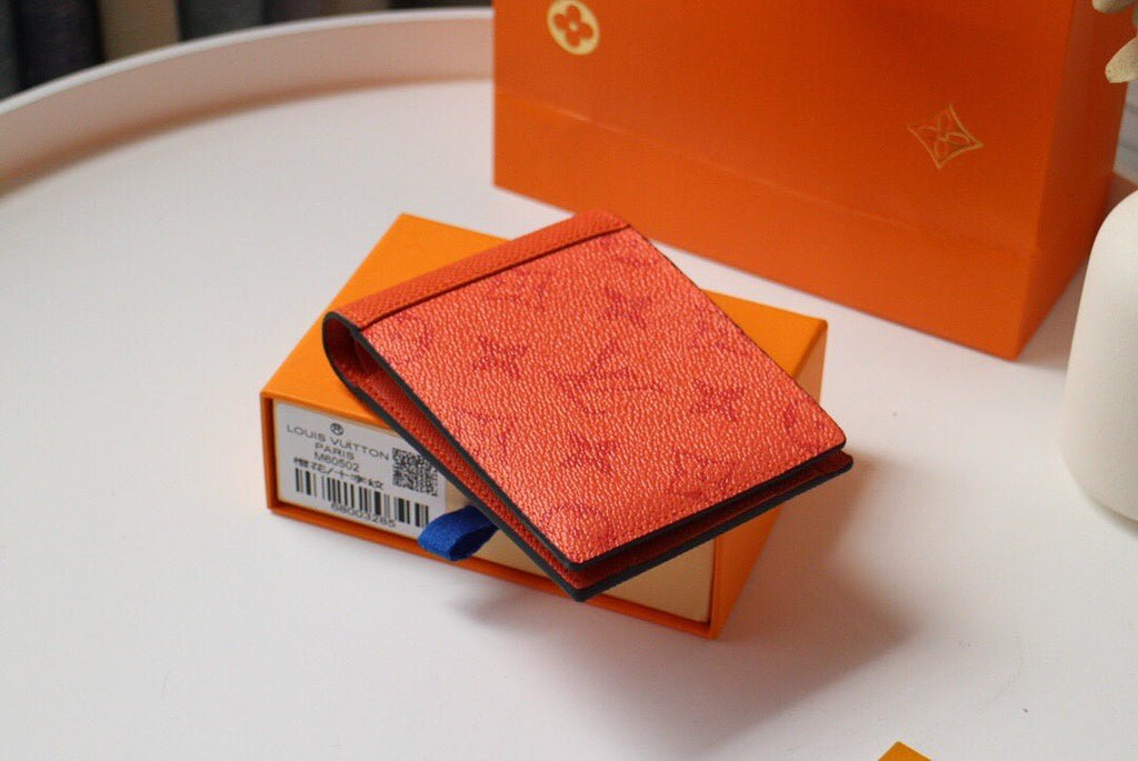 Louis Vuitton Monogram Wallet 12cm Orange