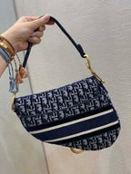 Christian Dior Blue Handle Bag 25cm