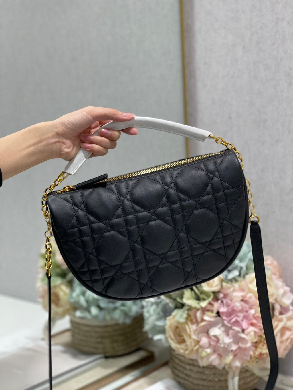 Christian Dior Small Vibe Hobo Bag 29cm Black