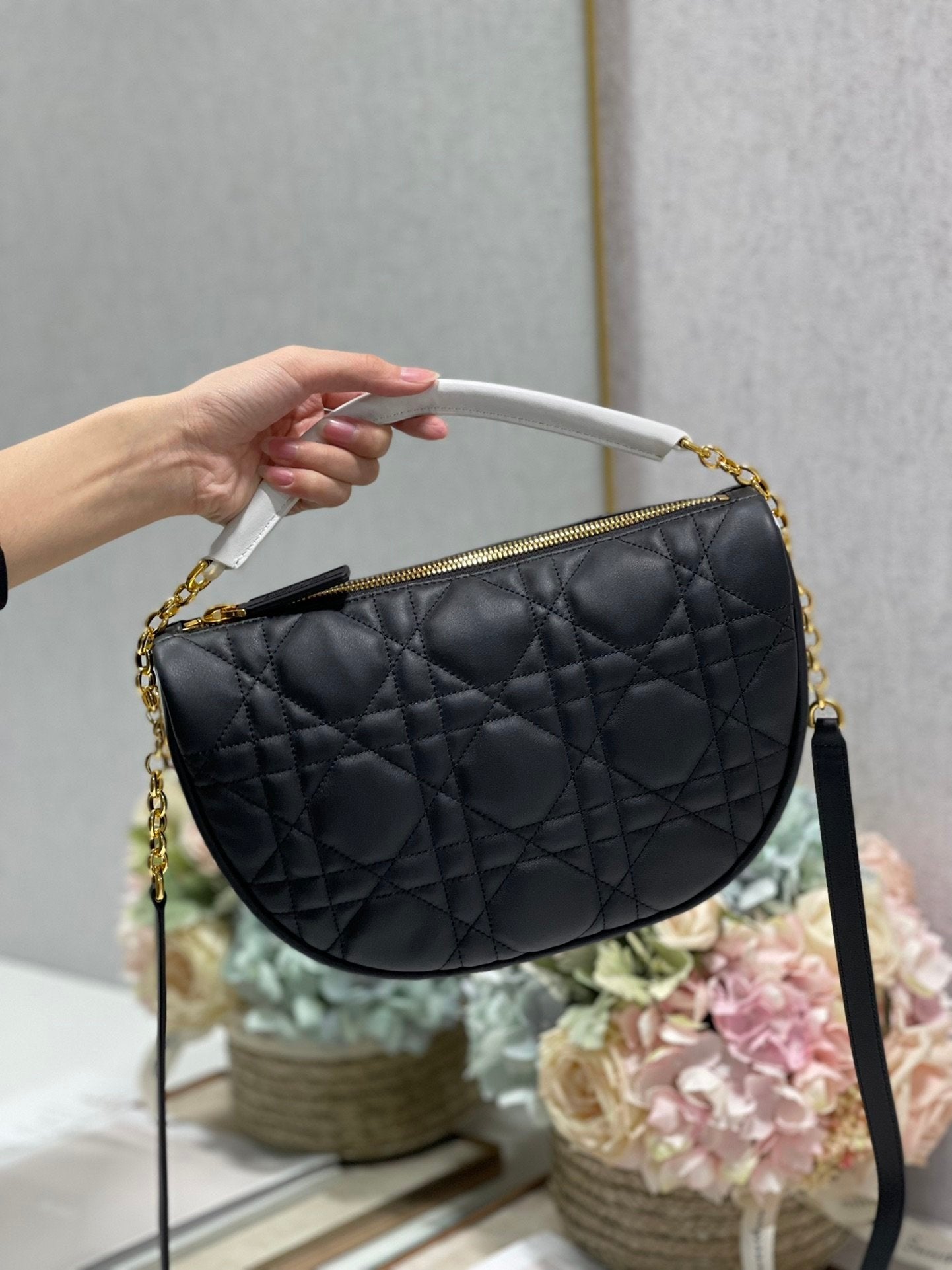 Christian Dior Small Vibe Hobo Bag 29cm Black