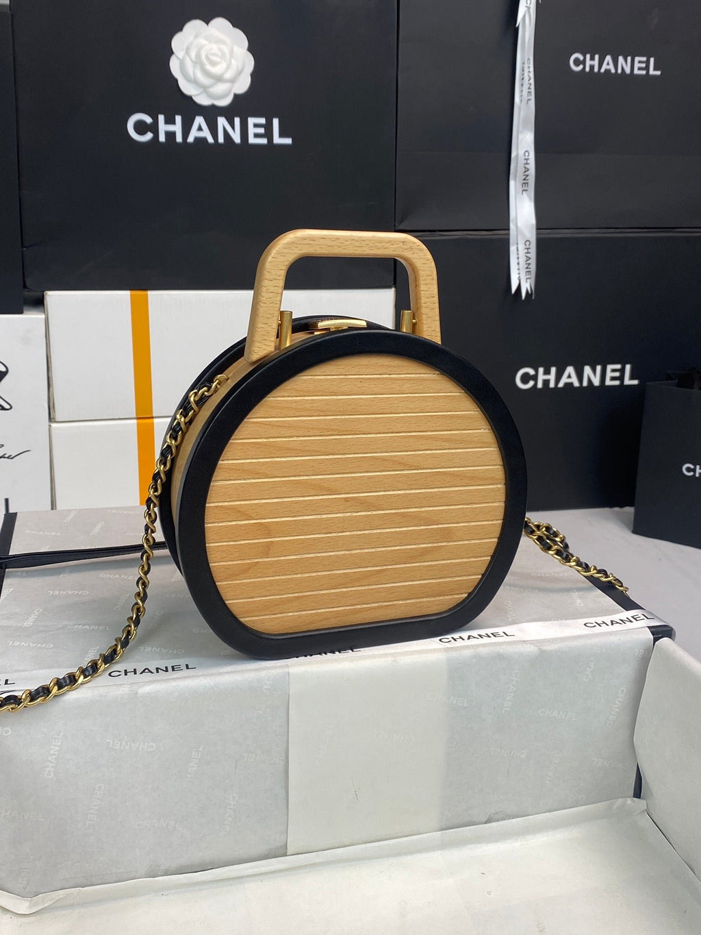 Chanel Small Vanity Case 21cm Brown