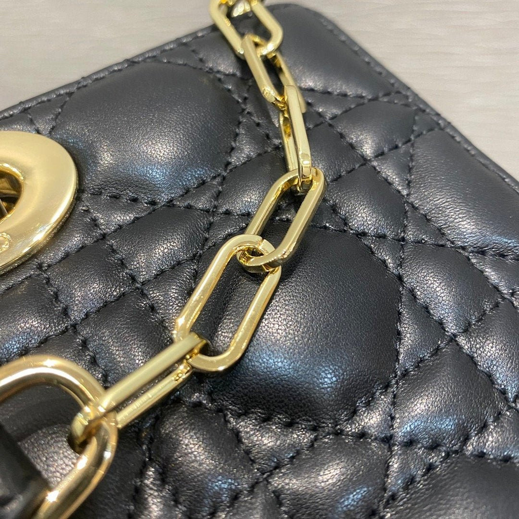 Christian Dior Lady D-Joy Bag 26cm Black