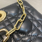Christian Dior Lady D-Joy Bag 26cm Black