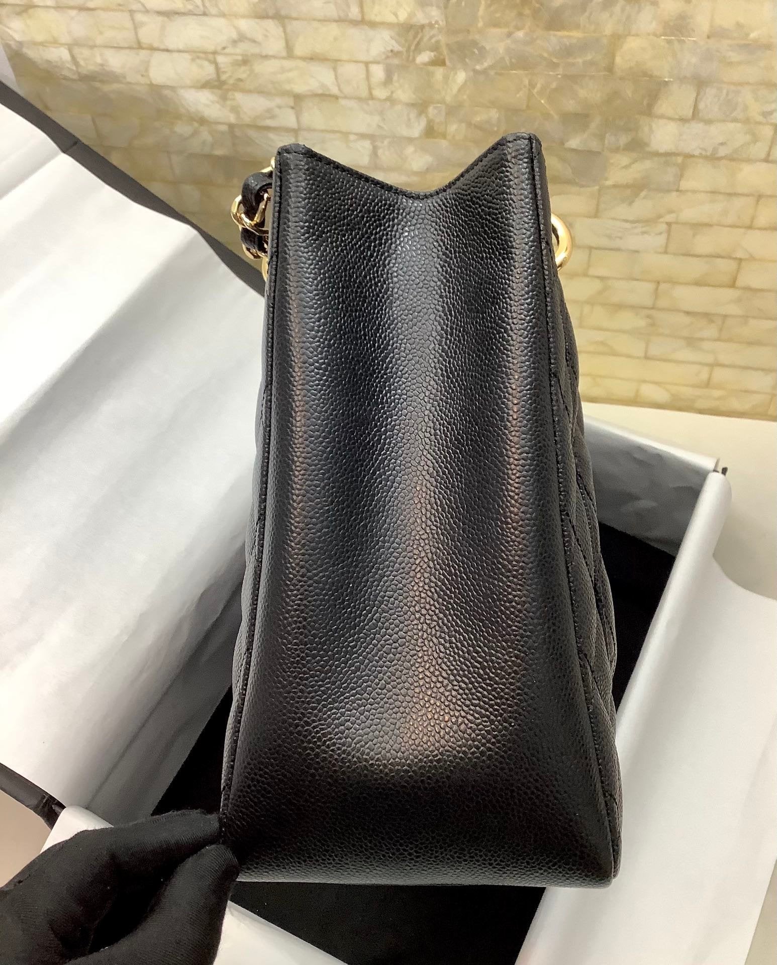 Chanel Classic Tote Bag Gold Hardware 34cm Black