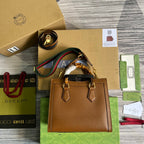 Gucci Diana Medium Tote Bag Brown For Women, Women’s Bags 11in/27cm GG