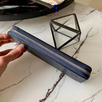 Louis Vuitton Taurillon Clutch Wallet 20cm Blue